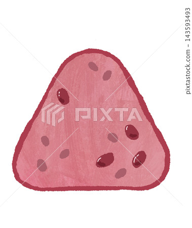 Illustration of simple sekihan rice ball Illustration of simple sekihan rice ball 143593493