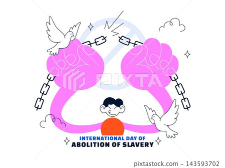International Day for the Abolition of Slavery Illustration Featuring Human Rights, Freedom, Equality, Social Justice, and Anti Slavery Awareness International Day for the Abolition of Slavery Illustration Featuring Human Rights, Freedom, Equality, Social Justice, and Anti Slavery Awareness 143593702