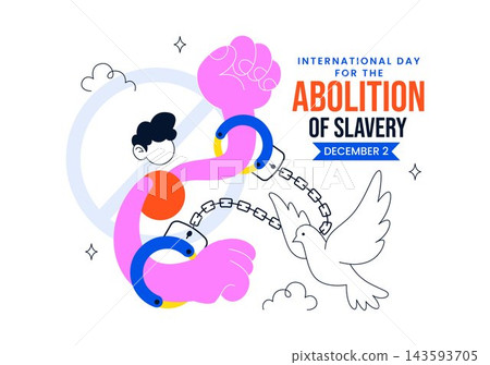 International Day for the Abolition of Slavery Illustration Featuring Human Rights, Freedom, Equality, Social Justice, and Anti Slavery Awareness International Day for the Abolition of Slavery Illustration Featuring Human Rights, Freedom, Equality, Social Justice, and Anti Slavery Awareness 143593705