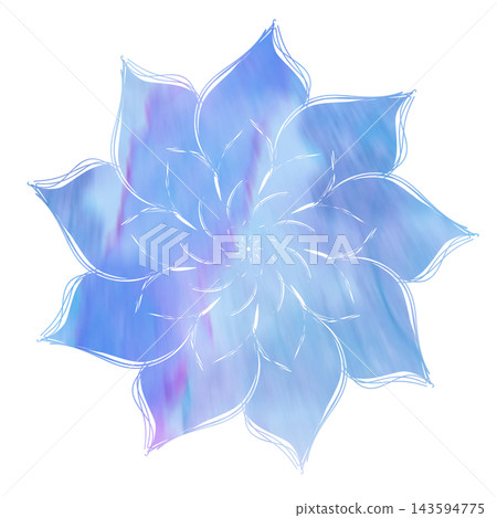 Circle frame border - Flower Circle frame border - Flower 143594775
