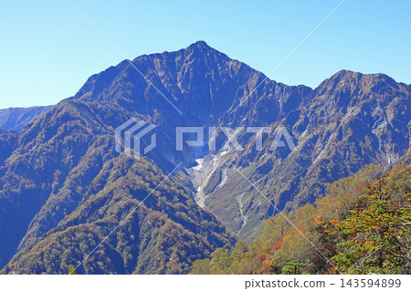 Mountain views from the summit of Mt. Kotomi in Hakuba Goryu Mountain views from the summit of Mt. Kotomi in Hakuba Goryu 143594899
