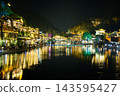 Fenghuang Ancient Town. Located in Fenghuang County. Southwest of HuNan Province, China. Fenghuang is a popular tourist destination of Asia. 143595427