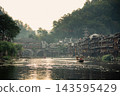 Fenghuang Ancient Town. Located in Fenghuang County. Southwest of HuNan Province, China. Fenghuang is a popular tourist destination of Asia. 143595429