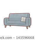 Blue sofa 143596668