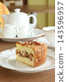 Delicious apple cake and tea 143596957