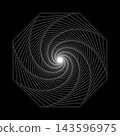 Geometric Spiral Optical Illusion 143596975