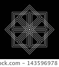 Symmetrical Geometric Line Art 143596978