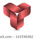 Abstract triangle overlap 143596982