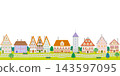 Vector illustration: Western-style streetscape 143597095