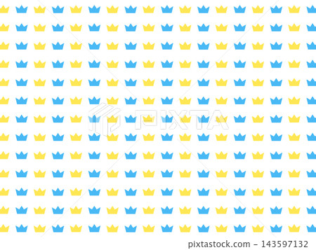 Blue and yellow crown background material Blue and yellow crown background material 143597132