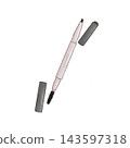 Eyebrow pencil - illustration of eyebrow makeup product Eyebrow pencil - illustration of eyebrow makeup product 143597318