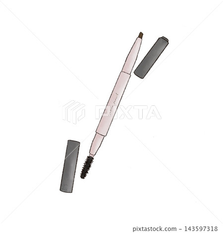 Eyebrow pencil - illustration of eyebrow makeup product Eyebrow pencil - illustration of eyebrow makeup product 143597318