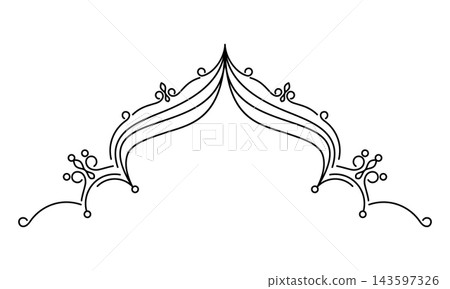 Elegant Islamic Arch Header Border Outline for Ramadan Kareem Mosque Gate and Wedding Invitation Elegant Islamic Arch Header Border Outline for Ramadan Kareem Mosque Gate and Wedding Invitation 143597326