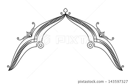 Elegant Islamic Arch Header Border Outline for Ramadan Kareem Mosque Gate and Wedding Invitation Elegant Islamic Arch Header Border Outline for Ramadan Kareem Mosque Gate and Wedding Invitation 143597327