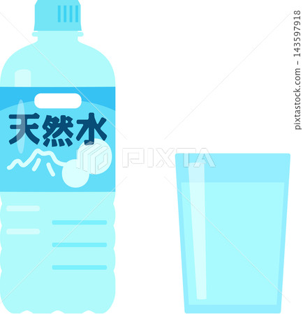 500ml PET bottle of mineral water 500ml PET bottle of mineral water 143597918