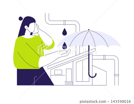 Property insurance case isolated cartoon vector illustrations. Property insurance case isolated cartoon vector illustrations. 143598016