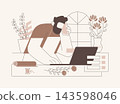 Get orders for flowers isolated cartoon vector illustrations. 143598046