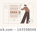 Vending machine maintenance isolated cartoon vector illustrations. 143598048