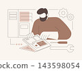 Computer repair isolated cartoon vector illustrations. 143598054