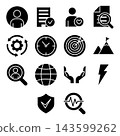 Business Icon Set - Glyph 143599262