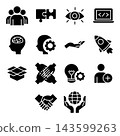 Business Icon Set - Glyph 143599263