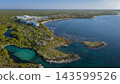 Beautiful tropical Caribbean coastline in Tulum in Quintana Roo Riviera Maya 143599526