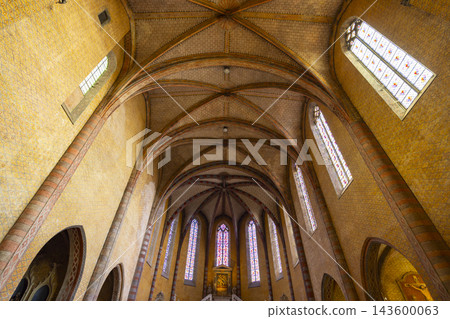Abbey Saint Pierre de Moissac interior vaulting and stained glass Abbey Saint Pierre de Moissac interior vaulting and stained glass 143600063
