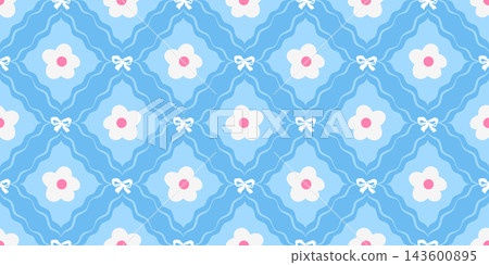 Kawaii pattern heart for daisy cute girly and seamless gingham vector. Flower bg design for floral ditsy fashion and love texture tiny. Baby coquette spring for repeat cottage pastel. Kawaii pattern heart for daisy cute girly and seamless gingham vector. Flower bg design for floral ditsy fashion and love texture tiny. Baby coquette spring for repeat cottage pastel. 143600895