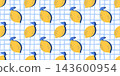 Italy capri stamp for pattern amalfi lemon and fruit summer bg. Italian majolica vintage for label food retro and stripe doodle tropical. Floral yellow card for invite bandana coast. 143600954