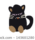 a misanthropic black cat 143601280