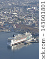 A photograph of the Norwegian Jade cruise ship docked at Hakodate Port in Hakodate City, Hokkaido. 143601801