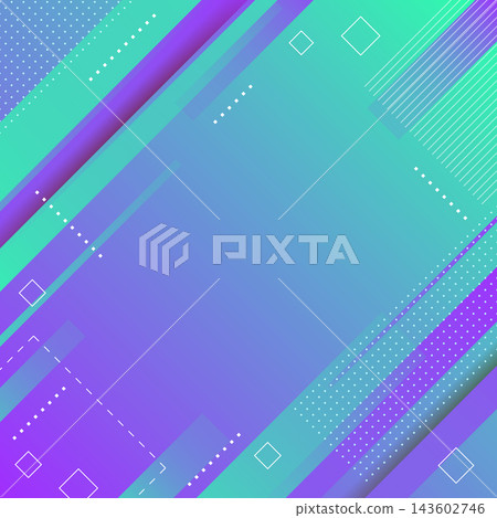 Geometric background material combining diagonal lines and rectangles 143602746