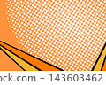 Abstract pop art comic style concept. Colorful polka dots layout retro background. Cartoon modern halftone pattern. Blank design for poster, card, sale banner 143603462