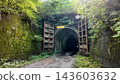 A view of the tunnel on the Hatouchi Forest Road, surrounded by greenery - Nagano Prefecture, Japan 143603632