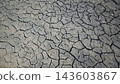 Dry, cracked earth illustrates the severe drought conditions affecting crimea, highlighting the impact of climate change 143603867