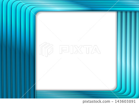 Blue glossy square frame abstract concept geometric background Blue glossy square frame abstract concept geometric background 143603891
