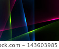 Colorful glowing neon rays abstract concept futuristic background 143603985