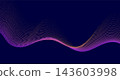Bright violet orange minimal dotted wavy lines abstract background 143603998