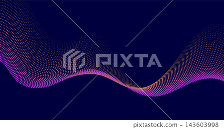 Bright violet orange minimal dotted wavy lines abstract background Bright violet orange minimal dotted wavy lines abstract background 143603998
