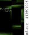 Dark green modern glowing minimal geometric abstract flyer design 143604008