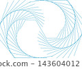Blue hexagonal lines abstract futuristic tech pattern background 143604012