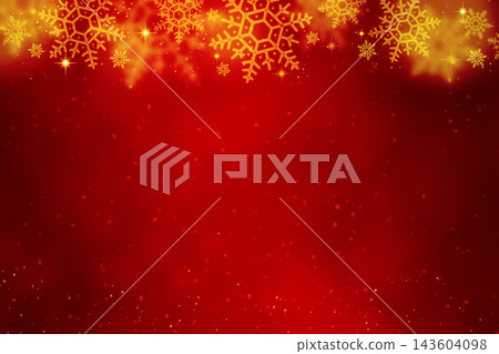 A Christmas background with bokeh and snowflakes in gold and red tonestones. A Christmas background with bokeh and snowflakes in gold and red tonestones. 143604098