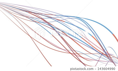 Abstract digital illustration featuring flowing, intersecting curves. Abstract digital illustration featuring flowing, intersecting curves. 143604990