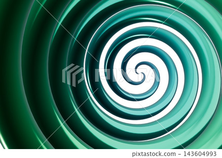 Abstract digital background with a rotating green swirl. 143604993