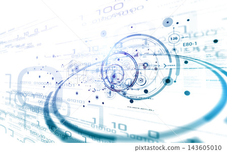 A futuristic cyberspace of digital data A futuristic cyberspace of digital data 143605010