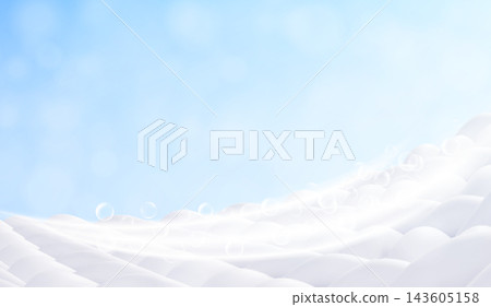 Macro clean cloth texture with soap bubbles Macro clean cloth texture with soap bubbles 143605158