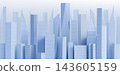 Urban cityscape background with blue skyscrapers 143605159