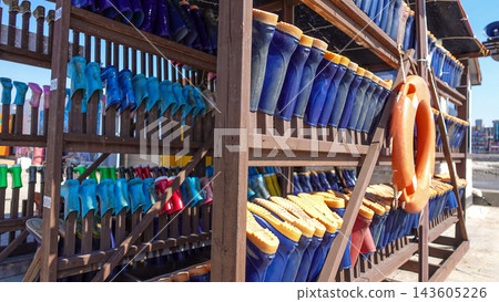Boots for tidal flat activities 143605226