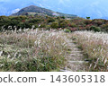 View of the mountain lodge from the summit of Mt. Kajigamori, Otoyo Town, Kochi Prefecture 143605318