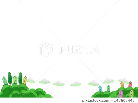 Houses on a hillside Houses on a hillside 143605445